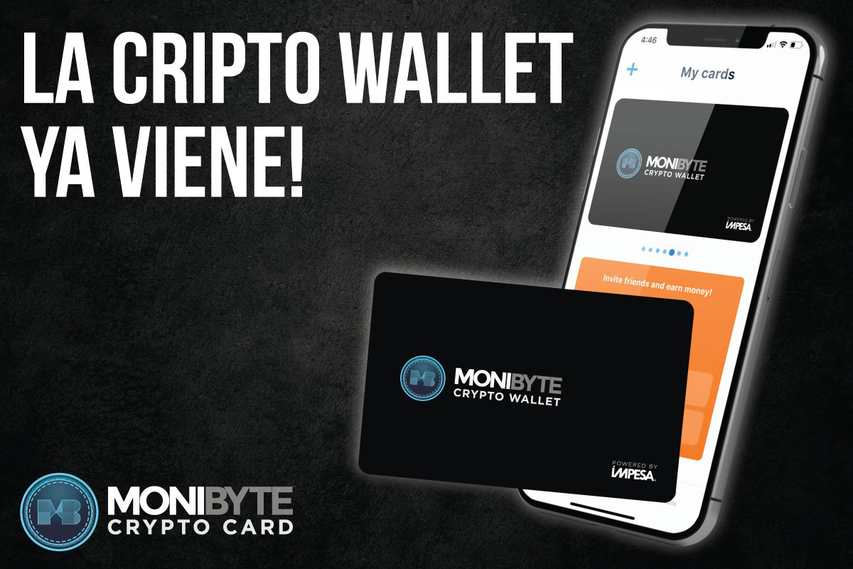 Crypto wallet y tarjeta prepago Visa en Monibyte! - Monibyte Crypto %